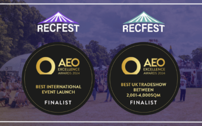 RecFest UK and RecFest USA Shortlisted as Finalists in the AEO Awards
