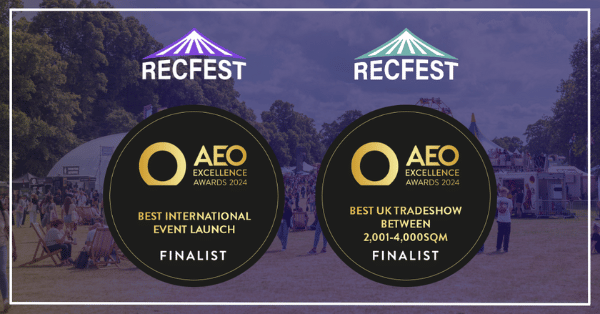 RecFest UK and RecFest USA Shortlisted as Finalists in the AEO Awards